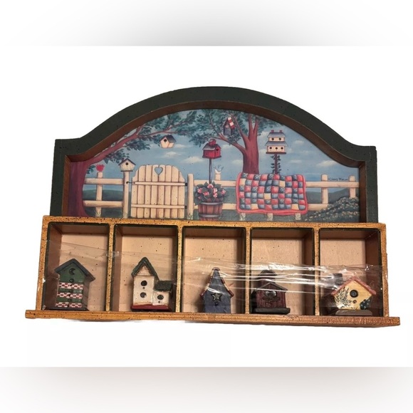 Dianna Marcum Birdhouse Shelf Display Figurines Home Decor Farmhouse Cottagecore - Picture 1 of 4